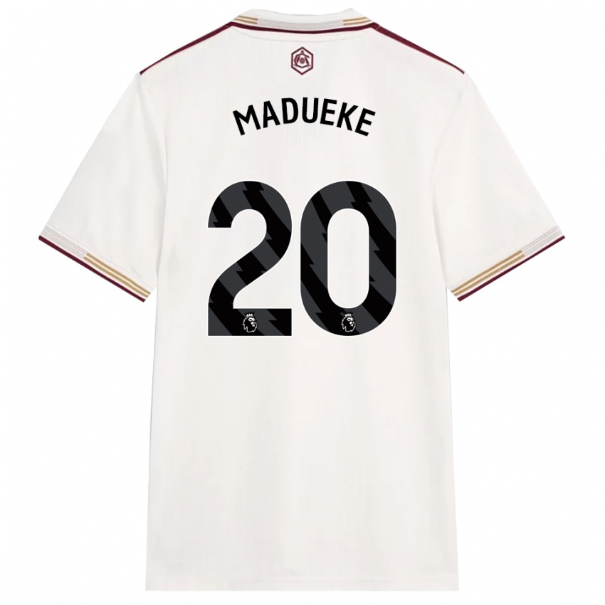 ילדים האלמנה מדוקה #20 לבן מלוכלך בורדו ג'רזי קיט שלישי 2025/26 חולצה קצרה ילדים האלמנה מדוקה #20 לבן מלוכלך בורדו ג'רזי קיט שלישי 2025/26 חולצה קצרה