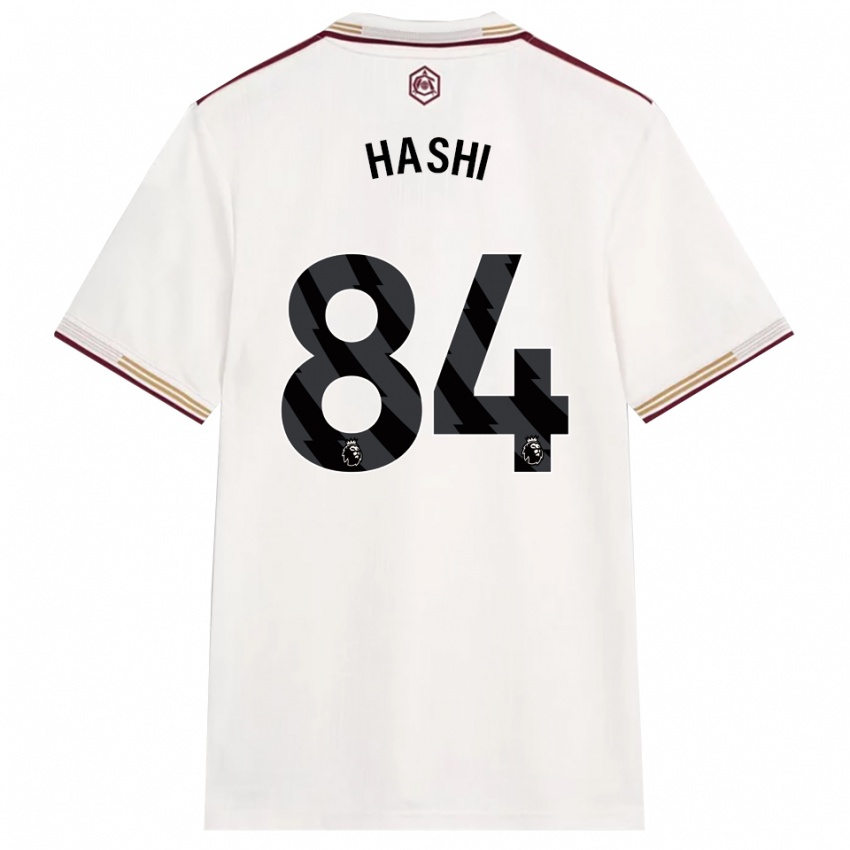 ילדים מאליק האשי #84 לבן מלוכלך בורדו ג'רזי קיט שלישי 2025/26 חולצה קצרה