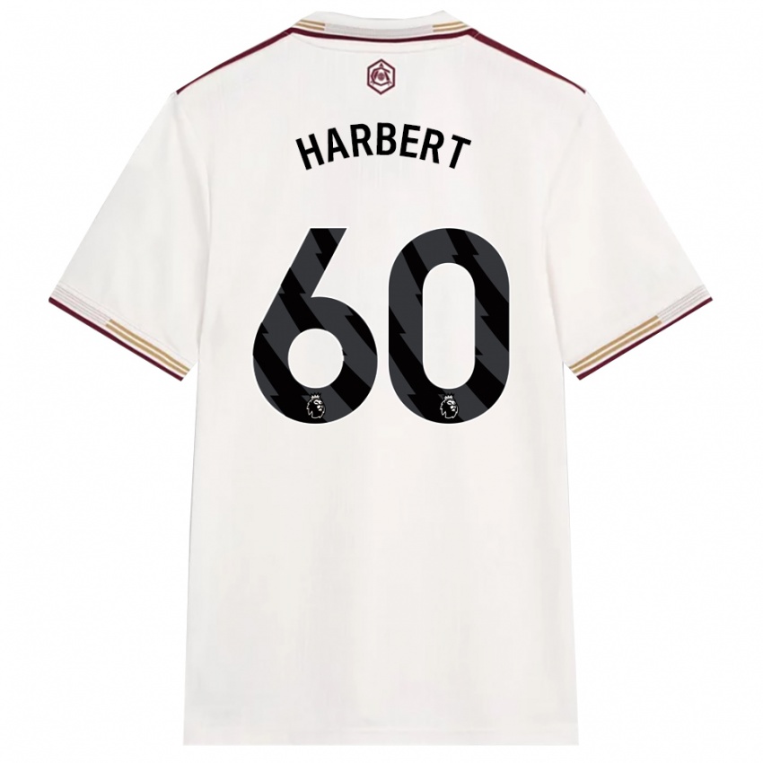 ילדים ליילה מיני הרברט #60 לבן מלוכלך בורדו ג'רזי קיט שלישי 2025/26 חולצה קצרה