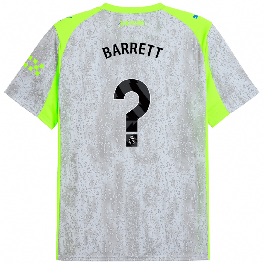 ילדים Marlow Barrett #0 אפור צהוב ג'רזי קיט שלישי 2025/26 חולצה קצרה