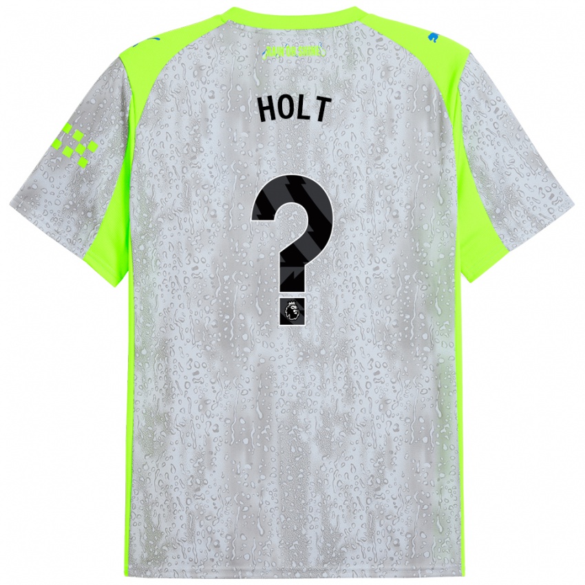 ילדים Charlie Holt #0 אפור צהוב ג'רזי קיט שלישי 2025/26 חולצה קצרה