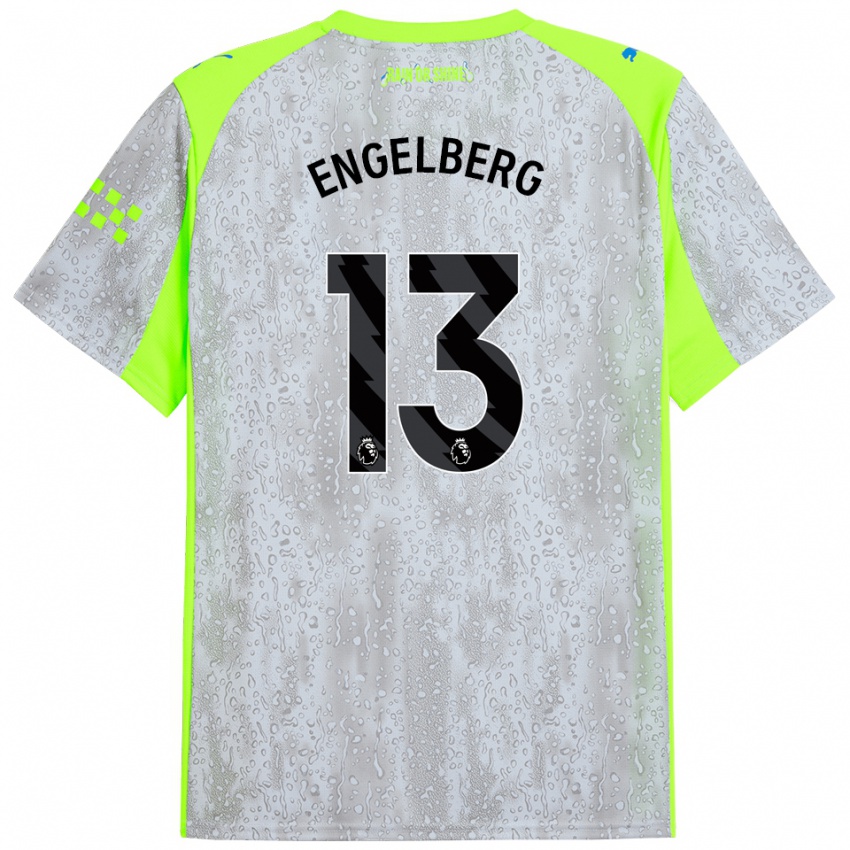 ילדים סטברוס אנגלברג #13 אפור צהוב ג'רזי קיט שלישי 2025/26 חולצה קצרה