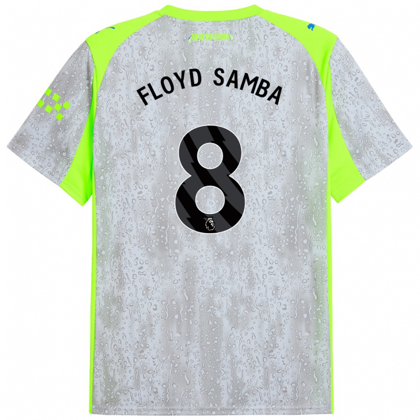 ילדים Floyd Samba #8 אפור צהוב ג'רזי קיט שלישי 2025/26 חולצה קצרה