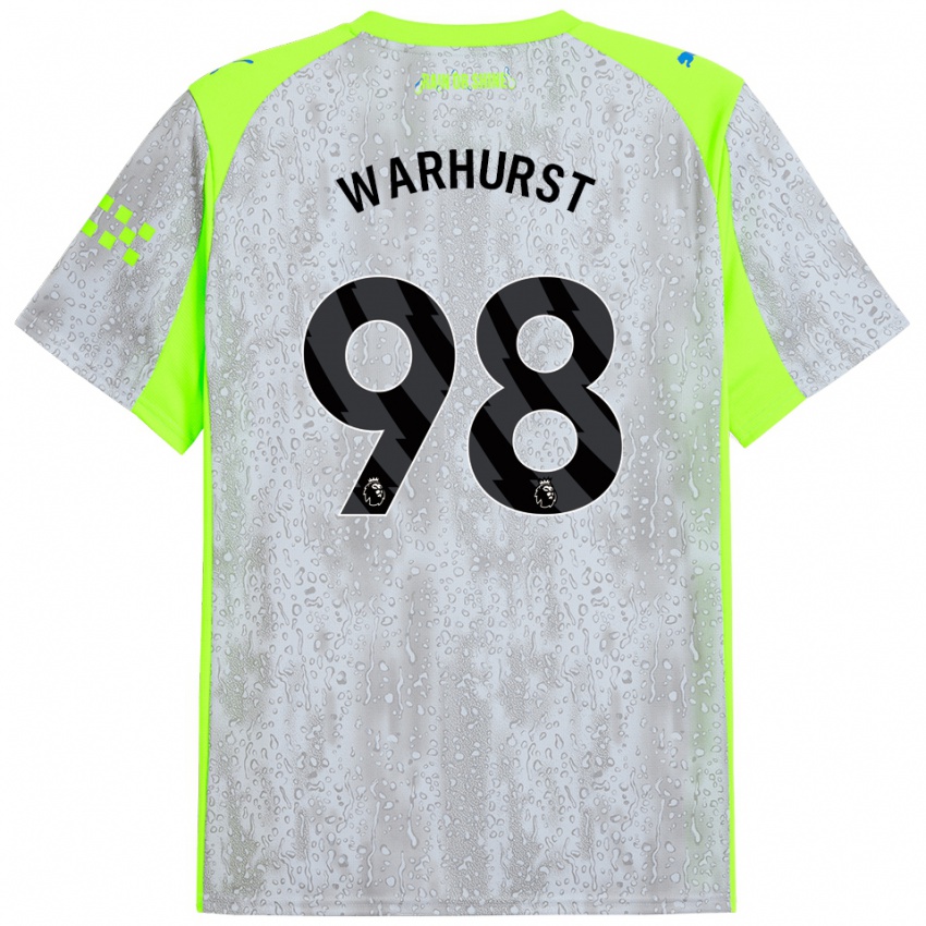 ילדים מתיו ורהרסט #98 אפור צהוב ג'רזי קיט שלישי 2025/26 חולצה קצרה