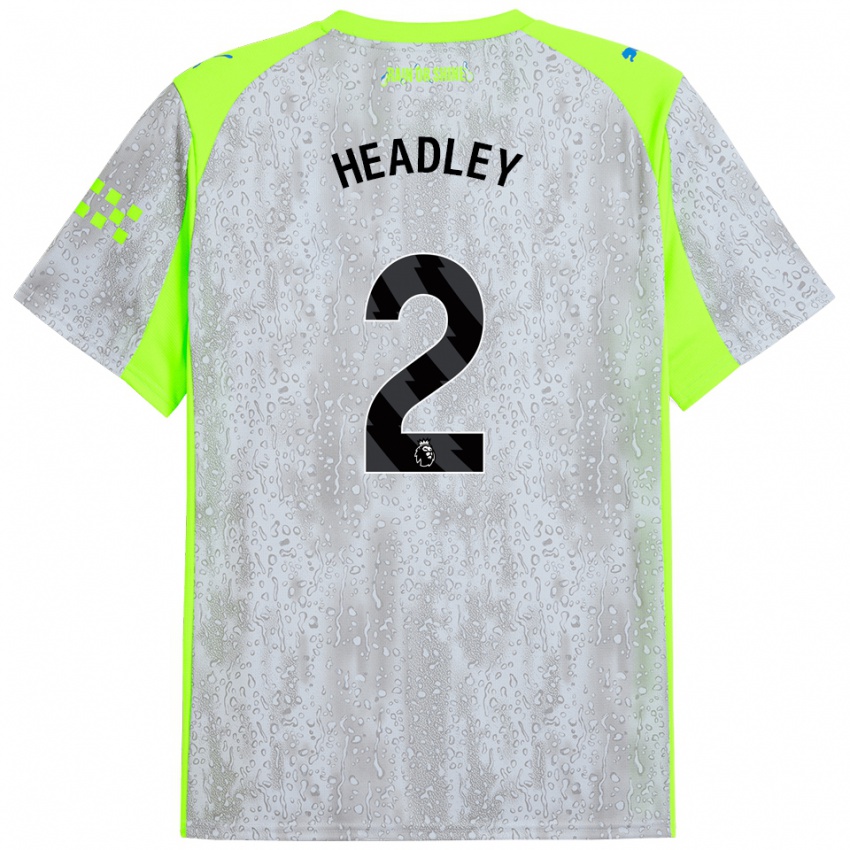 ילדים Dante Headley #2 אפור צהוב ג'רזי קיט שלישי 2025/26 חולצה קצרה