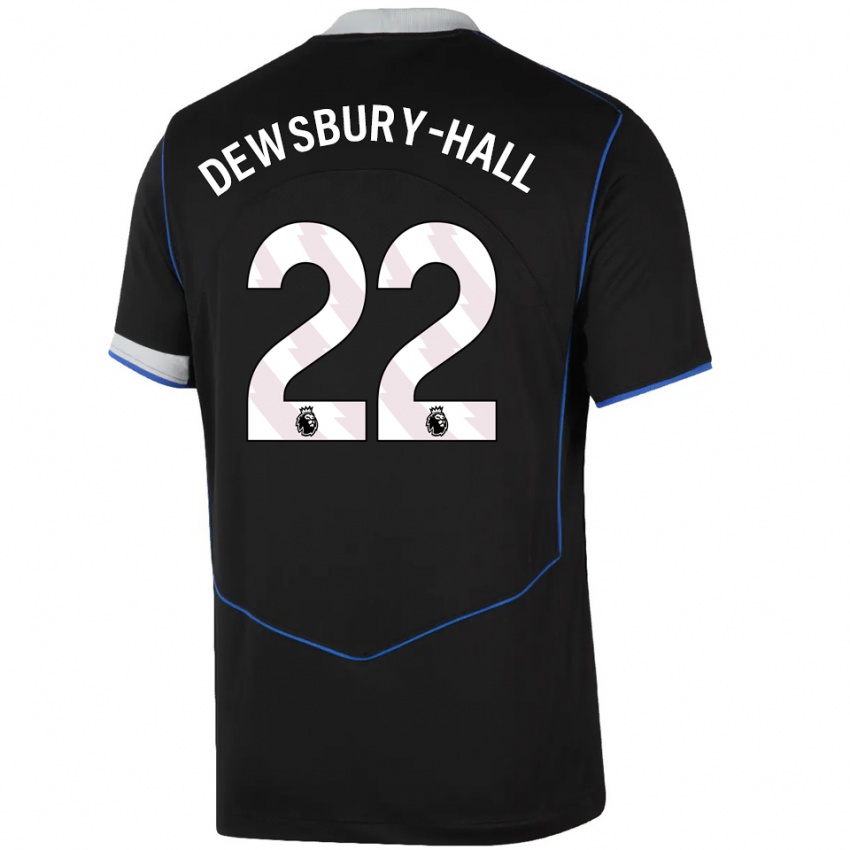 ילדים קירנן דוסברי-הול #22 שחור כחול כסוף ג'רזי קיט שלישי 2025/26 חולצה קצרה