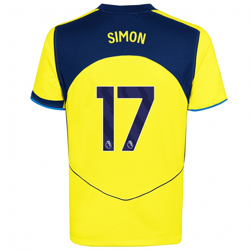 ילדים קיט גראהם #17 צהוב נייבי ג'רזי קיט שלישי 2025/26 חולצה קצרה