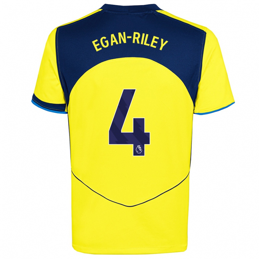 ילדים רומן איגן-ריילי #4 צהוב נייבי ג'רזי קיט שלישי 2025/26 חולצה קצרה