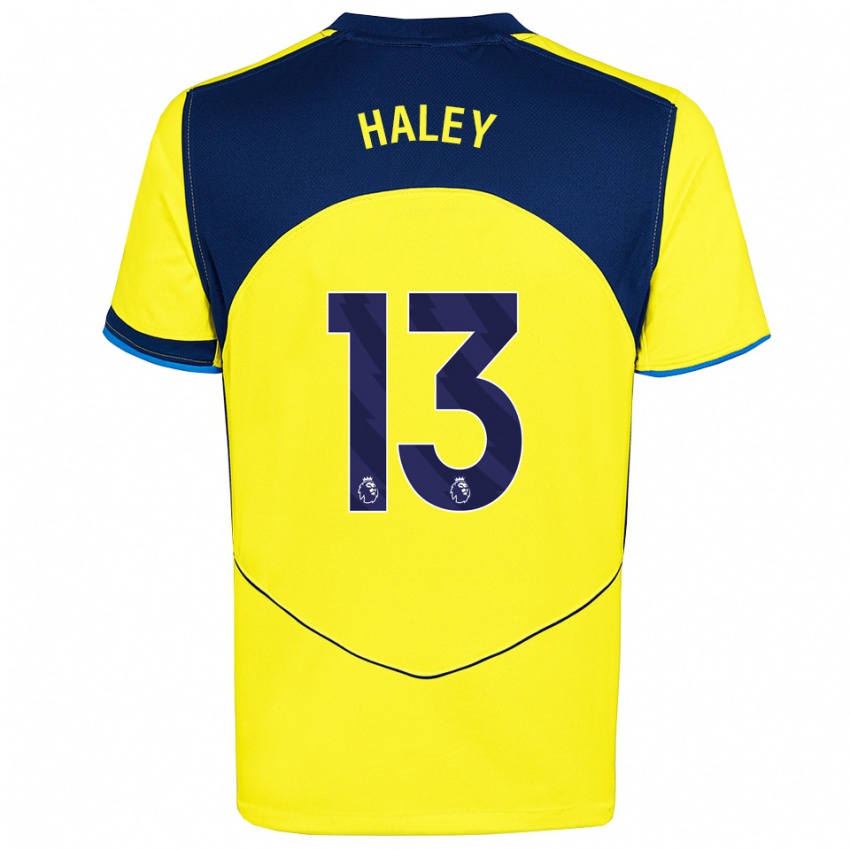 ילדים Micah Haley #13 צהוב נייבי ג'רזי קיט שלישי 2025/26 חולצה קצרה