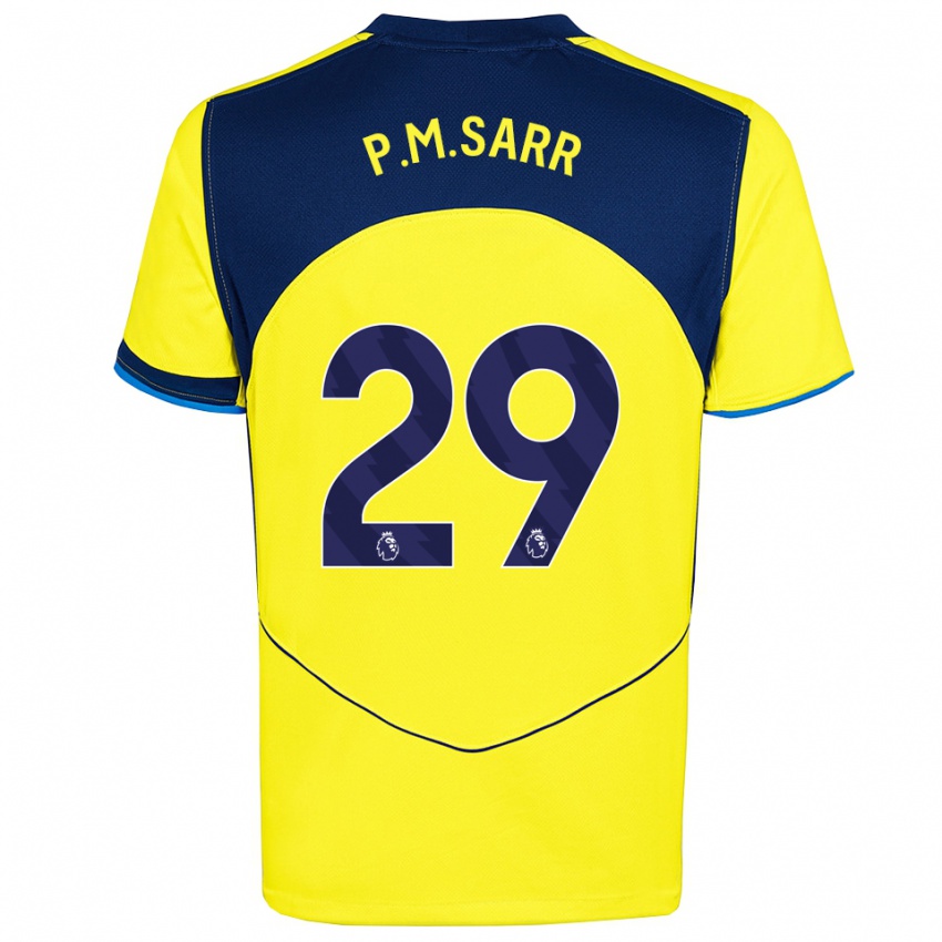 ילדים פפה מטר סאר #29 צהוב נייבי ג'רזי קיט שלישי 2025/26 חולצה קצרה