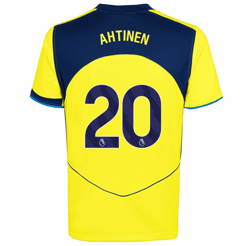 ילדים אולגה אהטינן #20 צהוב נייבי ג'רזי קיט שלישי 2025/26 חולצה קצרה