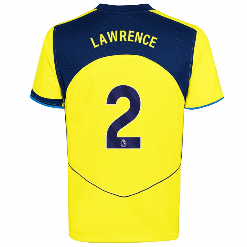 ילדים Donte Lawrence #2 צהוב נייבי ג'רזי קיט שלישי 2025/26 חולצה קצרה