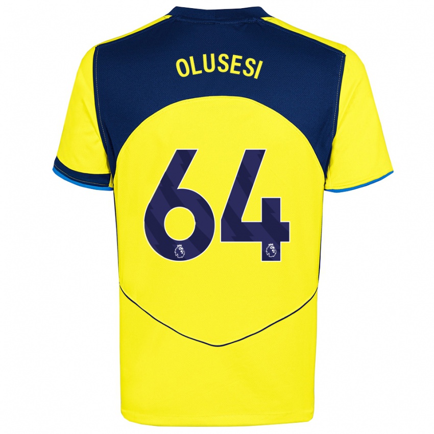 ילדים קאלום לטיף אולוסי #64 צהוב נייבי ג'רזי קיט שלישי 2025/26 חולצה קצרה