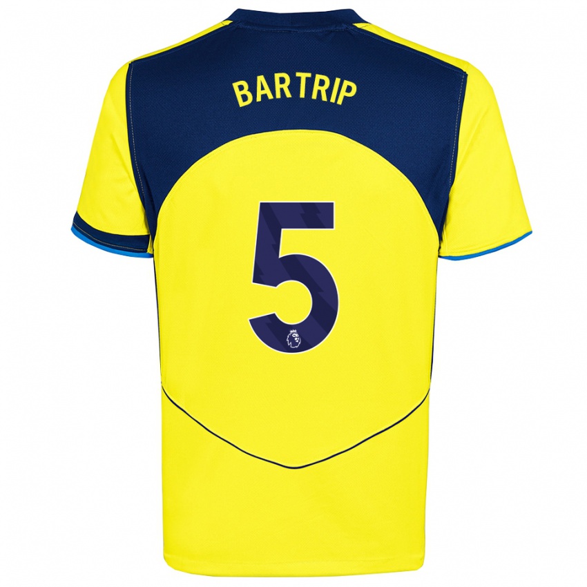 ילדים מולי בארטריפ #5 צהוב נייבי ג'רזי קיט שלישי 2025/26 חולצה קצרה