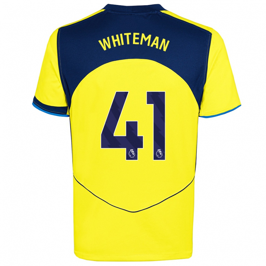 ילדים אלפי ווייטמן #41 צהוב נייבי ג'רזי קיט שלישי 2025/26 חולצה קצרה