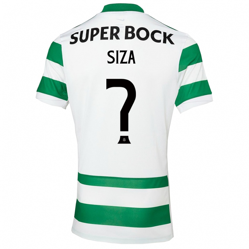 גברים Sergio Siza #0 ירוק לבן ג'רזי ביתית 2025/26 חולצה קצרה