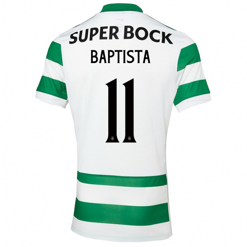 גברים ברנדאו בפטיסטה #11 ירוק לבן ג'רזי ביתית 2025/26 חולצה קצרה