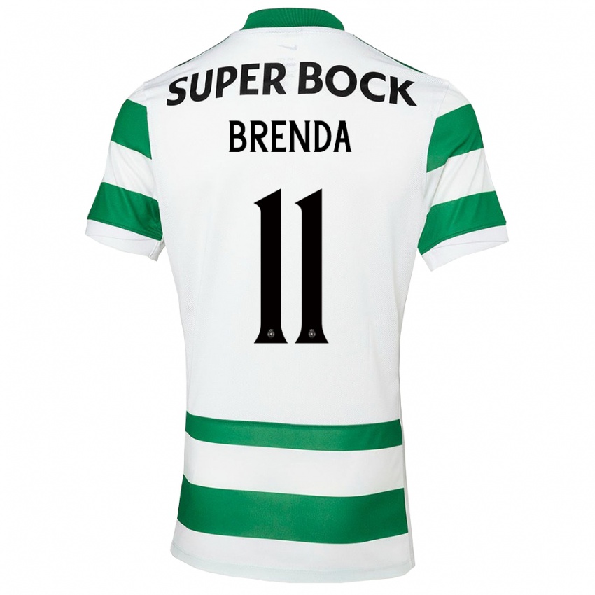 גברים ברנדה פרס #11 ירוק לבן ג'רזי ביתית 2025/26 חולצה קצרה