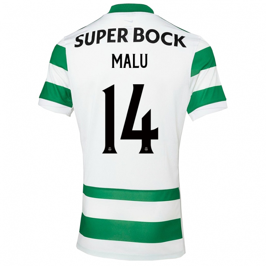 גברים לילה של בושה #14 ירוק לבן ג'רזי ביתית 2025/26 חולצה קצרה