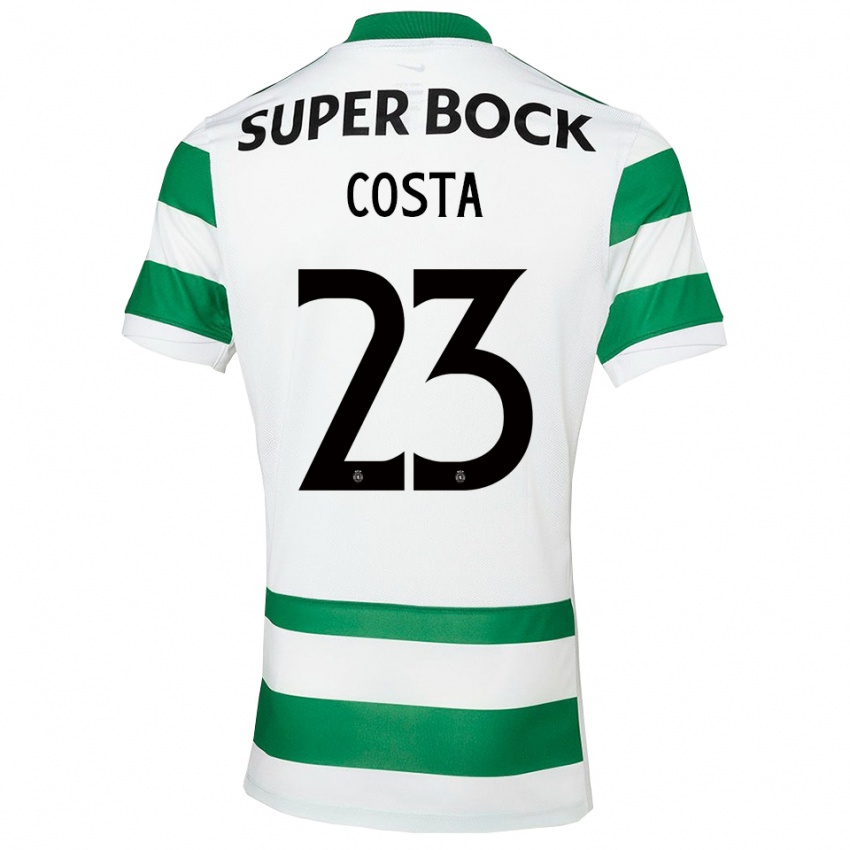 גברים Manuel Costa #23 ירוק לבן ג'רזי ביתית 2025/26 חולצה קצרה