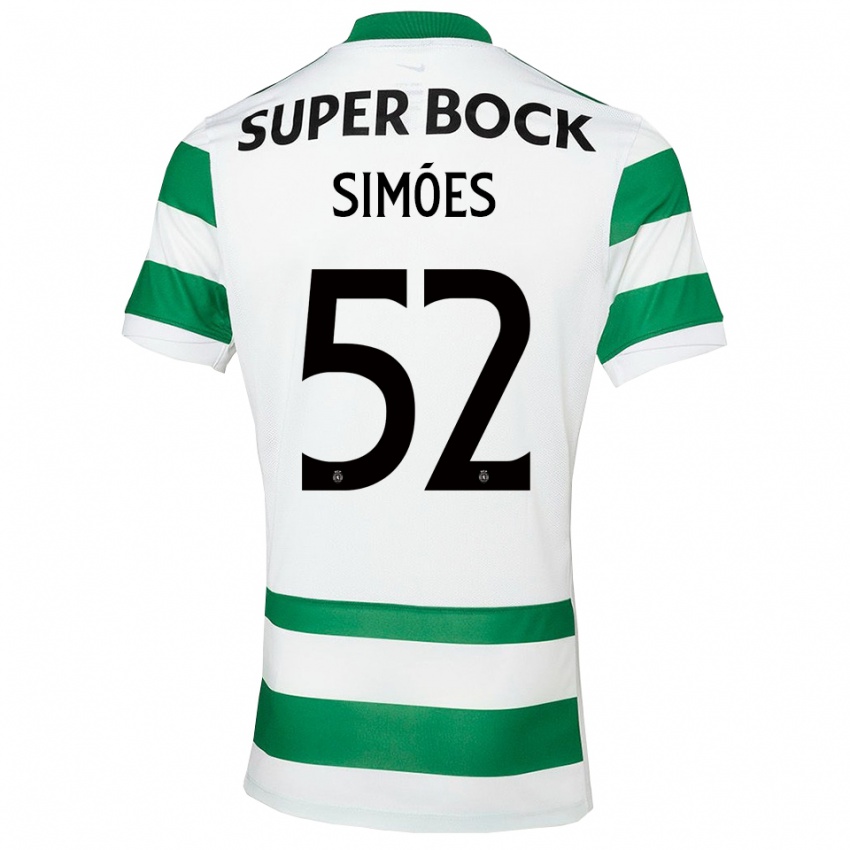 גברים ז'ואאו סימואש #52 ירוק לבן ג'רזי ביתית 2025/26 חולצה קצרה