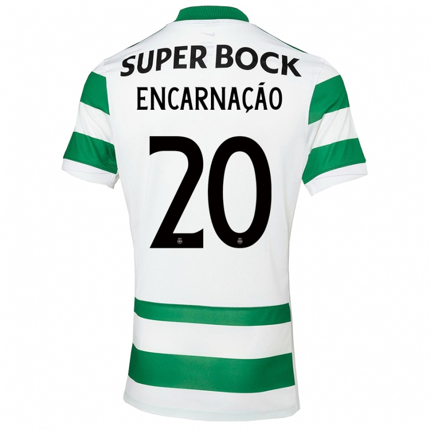 גברים תלמה אנקרנסאו #20 ירוק לבן ג'רזי ביתית 2025/26 חולצה קצרה