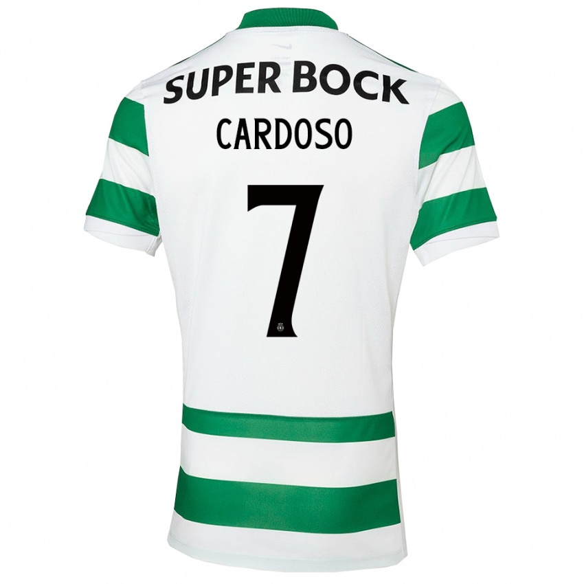 גברים Paulo Cardoso #7 ירוק לבן ג'רזי ביתית 2025/26 חולצה קצרה