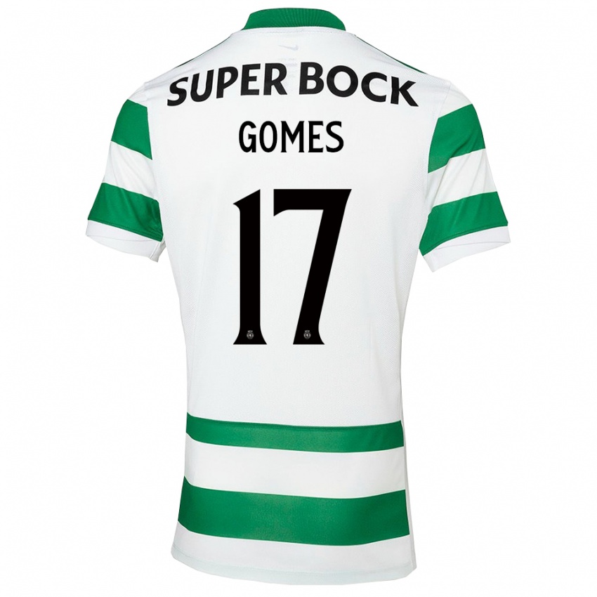 גברים Frederico Gomes #17 ירוק לבן ג'רזי ביתית 2025/26 חולצה קצרה