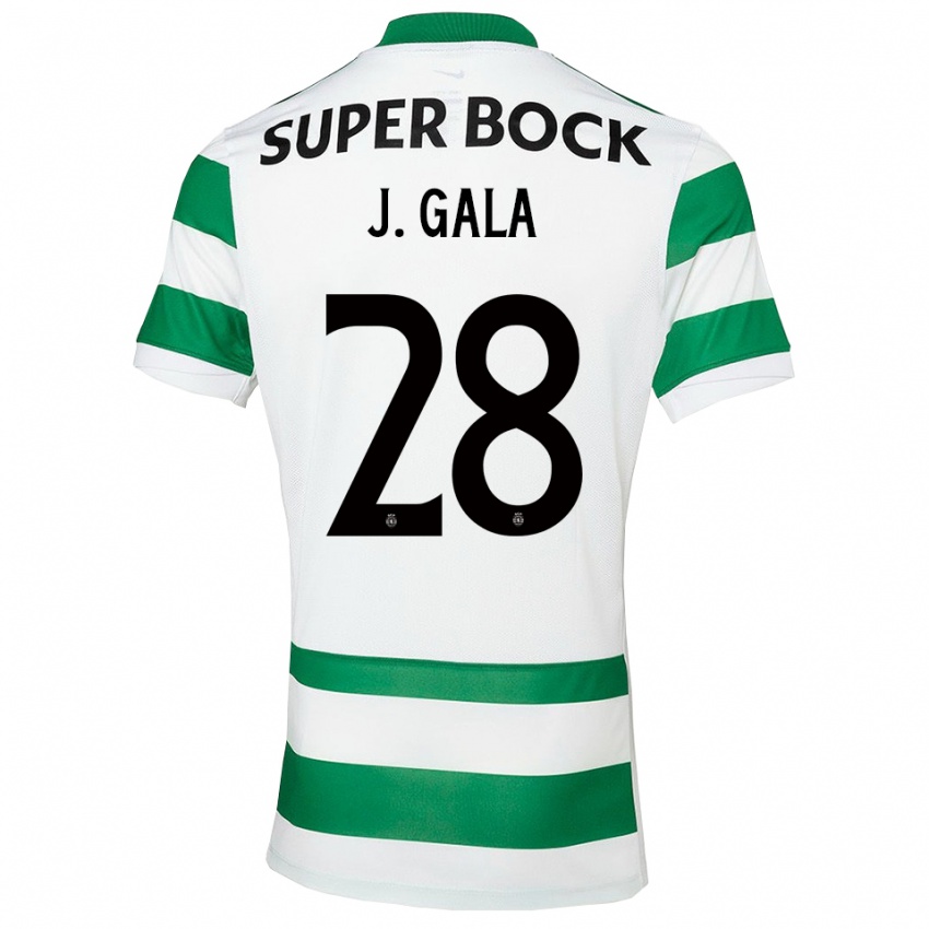 גברים ג'סינת'ה גלבאדה #28 ירוק לבן ג'רזי ביתית 2025/26 חולצה קצרה