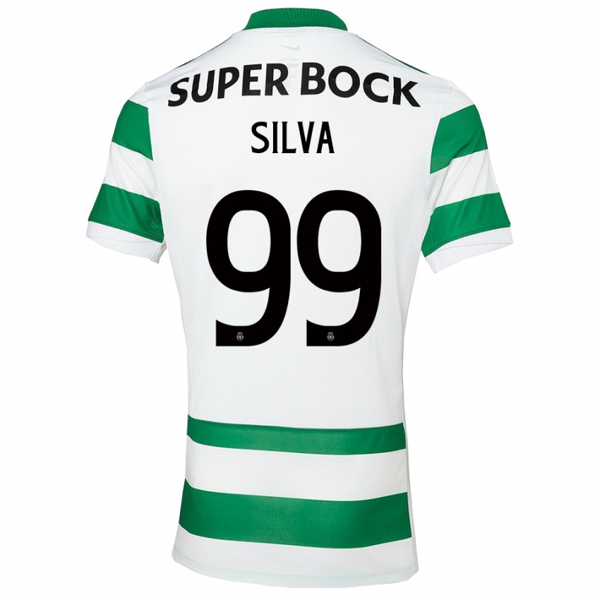 גברים פרנסיסקו סילבה #99 ירוק לבן ג'רזי ביתית 2025/26 חולצה קצרה