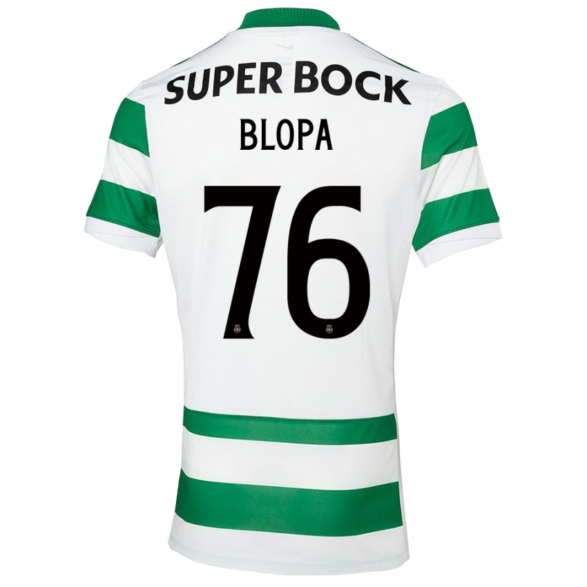 גברים Salvador Blopa #76 ירוק לבן ג'רזי ביתית 2025/26 חולצה קצרה