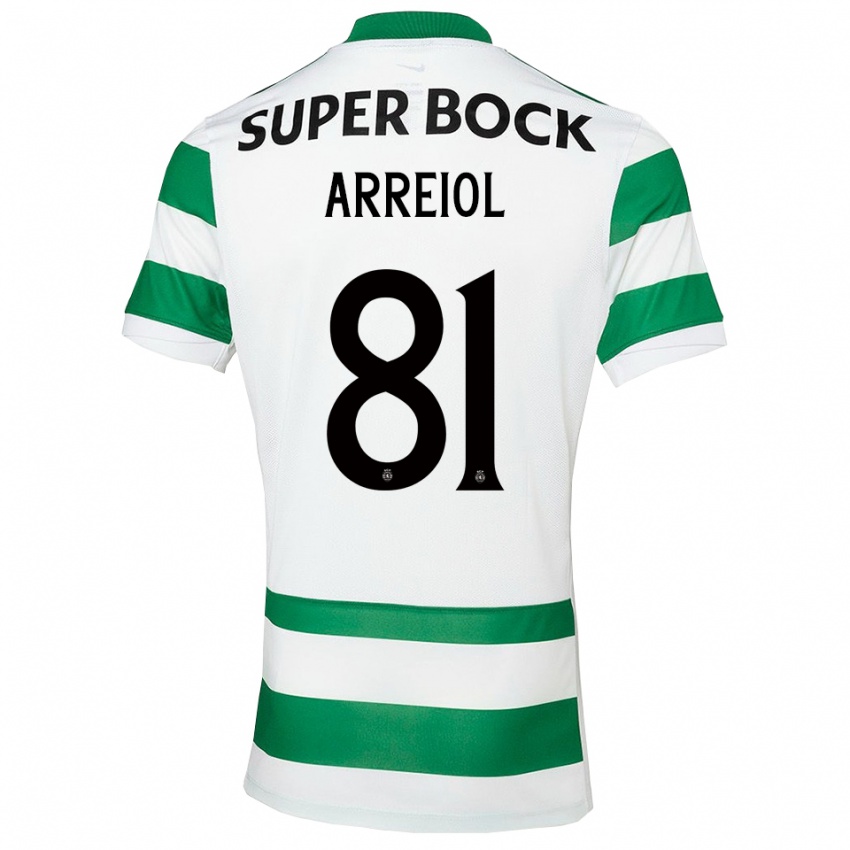 גברים הנרי אריאל #81 ירוק לבן ג'רזי ביתית 2025/26 חולצה קצרה