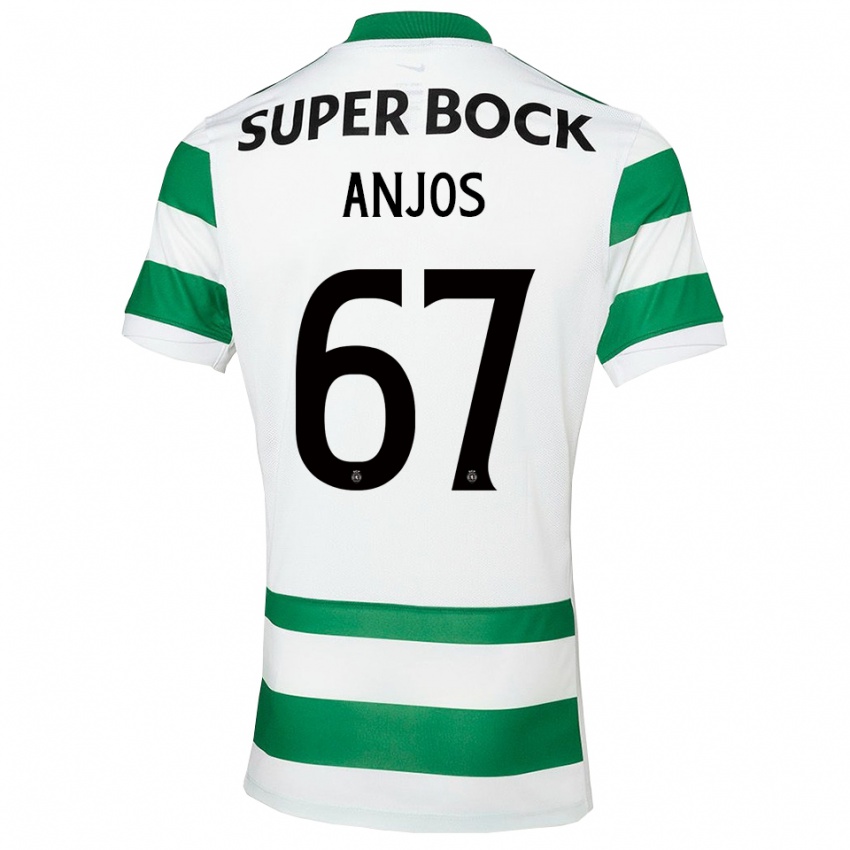 גברים לוקאס אנג'וס #67 ירוק לבן ג'רזי ביתית 2025/26 חולצה קצרה