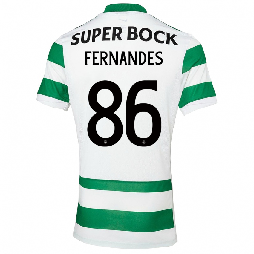 גברים עמנואל פרננדס #86 ירוק לבן ג'רזי ביתית 2025/26 חולצה קצרה