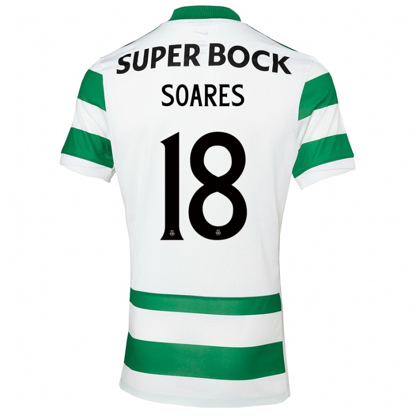 גברים סיימון סוארס #18 ירוק לבן ג'רזי ביתית 2025/26 חולצה קצרה