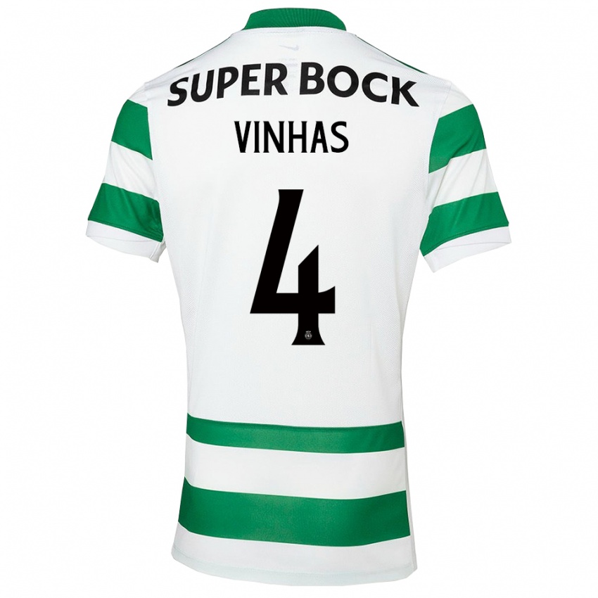 גברים גבריאלה מוטה וינהאס #4 ירוק לבן ג'רזי ביתית 2025/26 חולצה קצרה