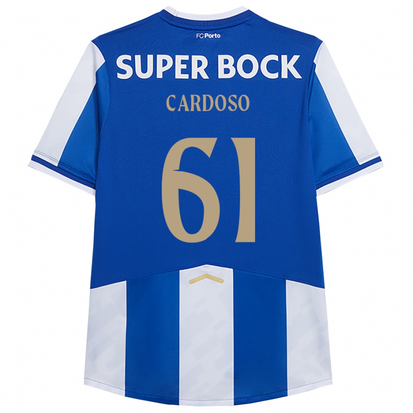 גברים Ivan Cardoso #61 כחול לבן ג'רזי ביתית 2025/26 חולצה קצרה