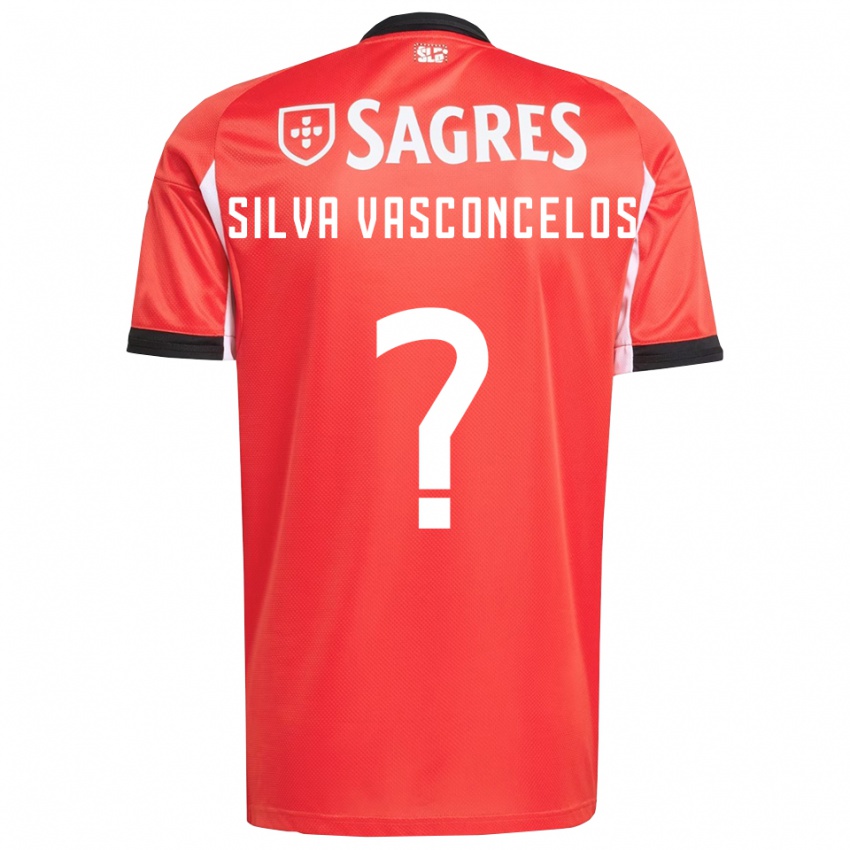 גברים Martim Silva Vasconcelos #0 אדום לבן ג'רזי ביתית 2025/26 חולצה קצרה