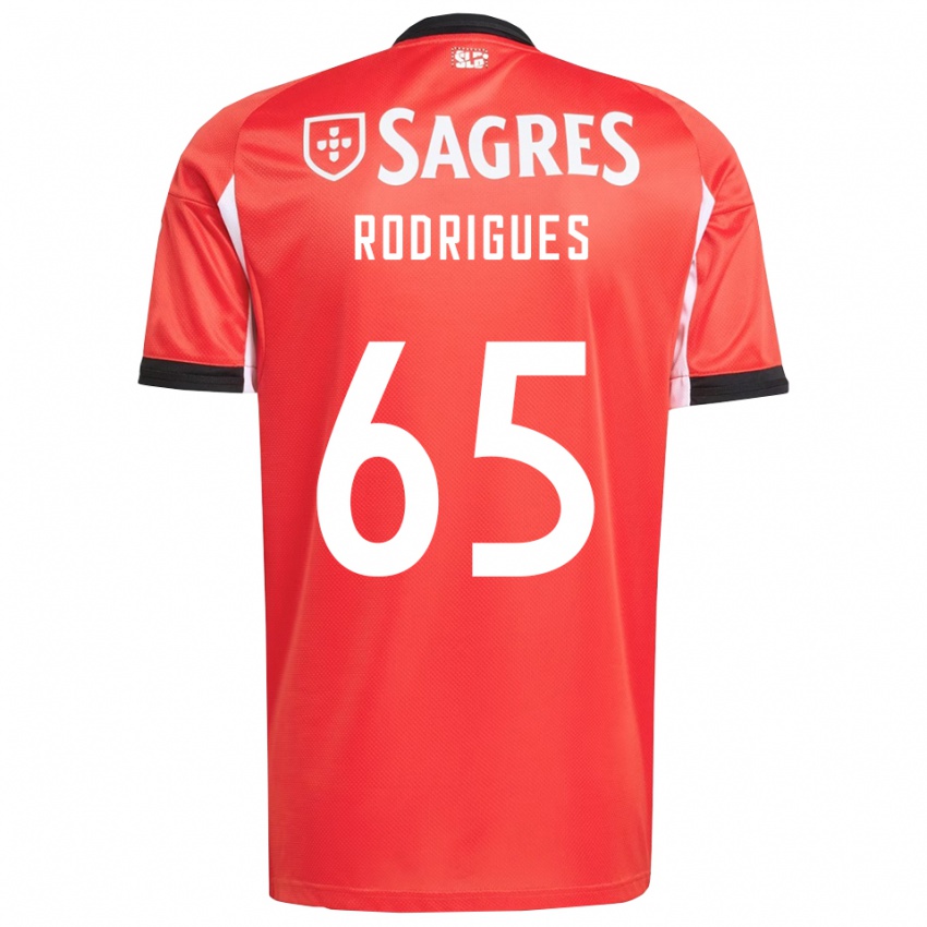 גברים Rafael Rodrigues #65 אדום לבן ג'רזי ביתית 2025/26 חולצה קצרה