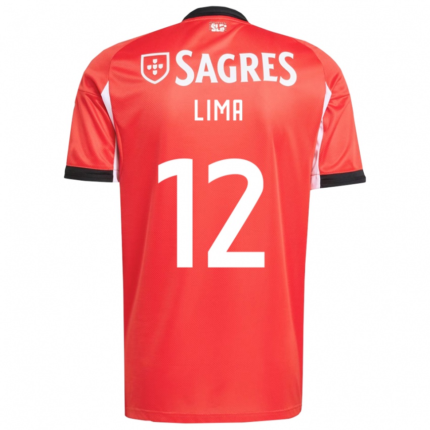גברים Thaís Lima #12 אדום לבן ג'רזי ביתית 2025/26 חולצה קצרה