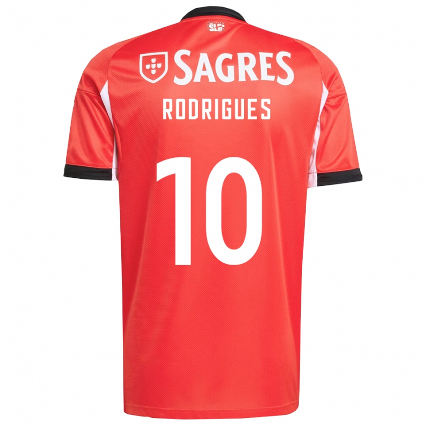 גברים Tiago Rodrigues #10 אדום לבן ג'רזי ביתית 2025/26 חולצה קצרה