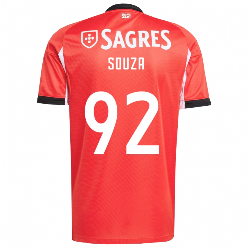 גברים Pedro Souza #92 אדום לבן ג'רזי ביתית 2025/26 חולצה קצרה