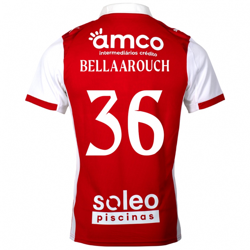 גברים עלא בלארוץ' #36 אדום לבן ג'רזי ביתית 2025/26 חולצה קצרה