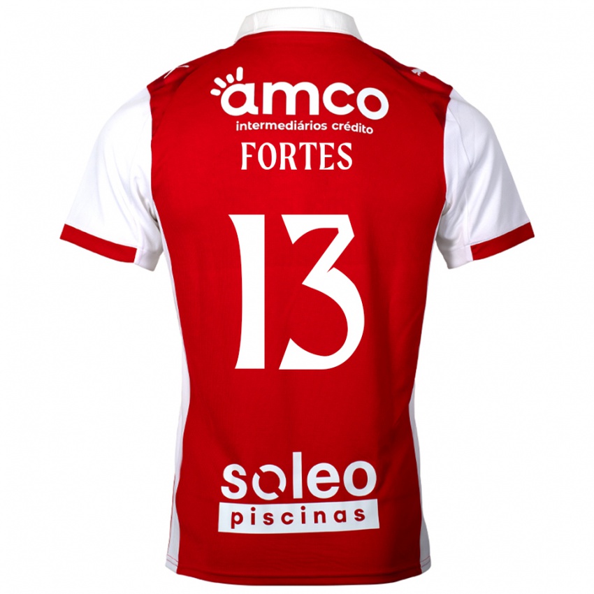 גברים מלאני פורטס #13 אדום לבן ג'רזי ביתית 2025/26 חולצה קצרה