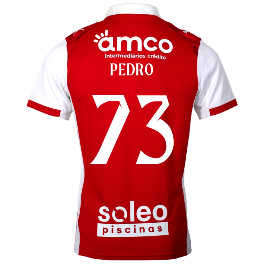 גברים Zé Pedro #73 אדום לבן ג'רזי ביתית 2025/26 חולצה קצרה