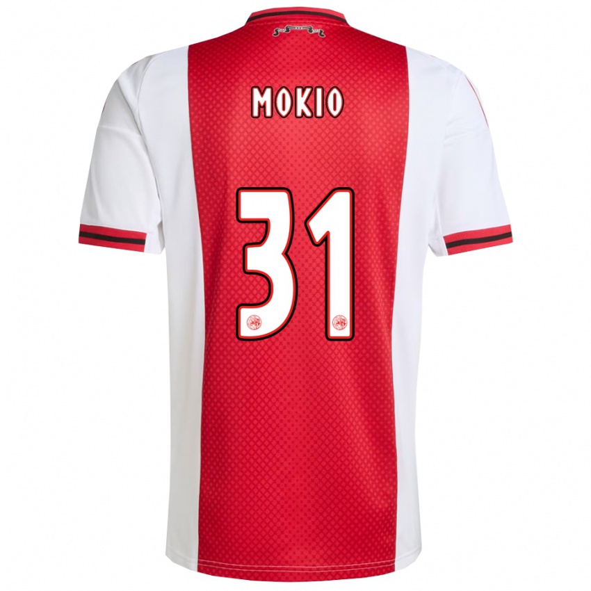 גברים Jorthy Mokio #31 אדום לבן ג'רזי ביתית 2025/26 חולצה קצרה