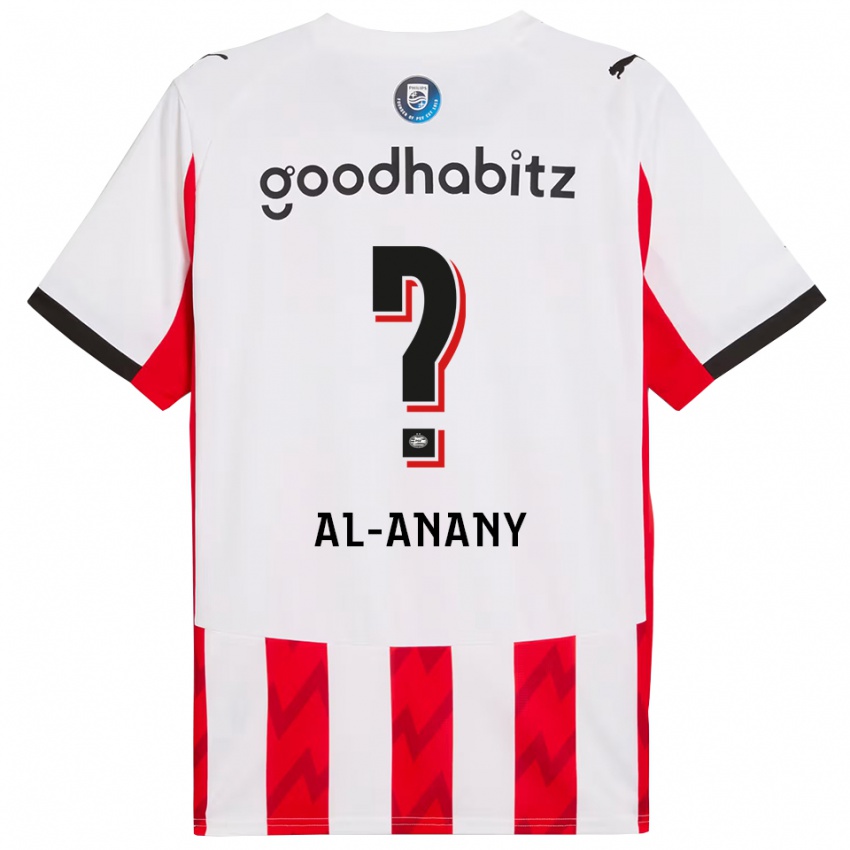 גברים Yousif Al-Anany #0 אדום לבן ג'רזי ביתית 2025/26 חולצה קצרה