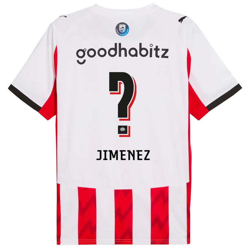 גברים Mylian Jimenez #0 אדום לבן ג'רזי ביתית 2025/26 חולצה קצרה