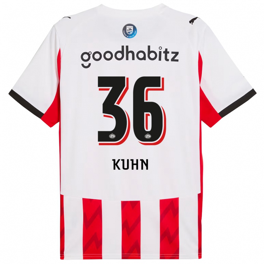 גברים ווסל קון #36 אדום לבן ג'רזי ביתית 2025/26 חולצה קצרה