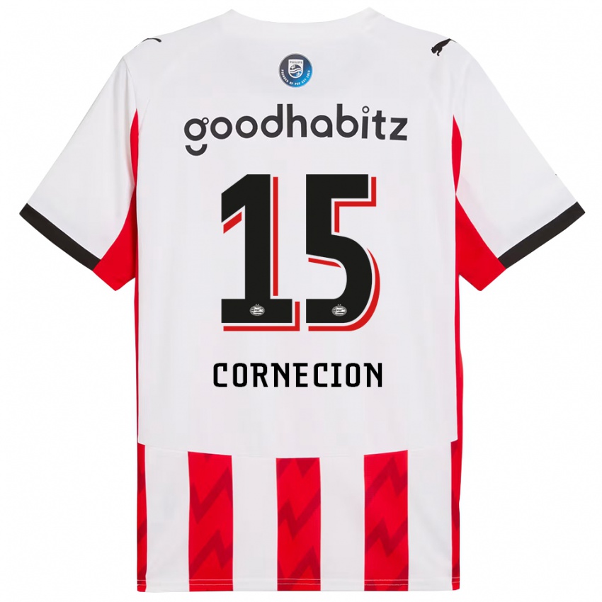 גברים Shuryjano Cornecion #15 אדום לבן ג'רזי ביתית 2025/26 חולצה קצרה